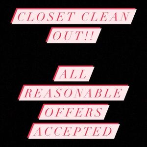 🎉 CLOSET CLEAN OUT 🎉